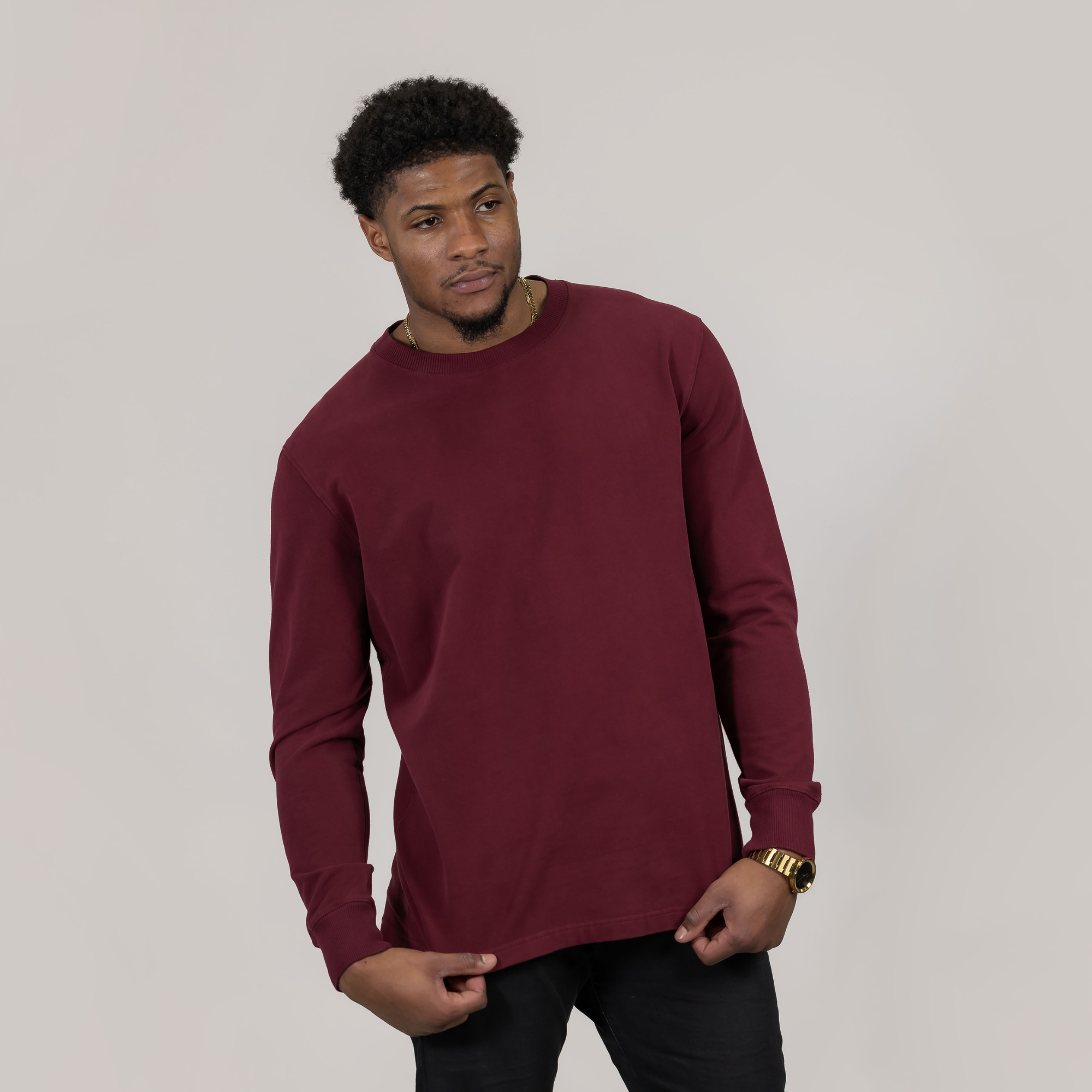 Men's Flex-Terry LS - Cherry