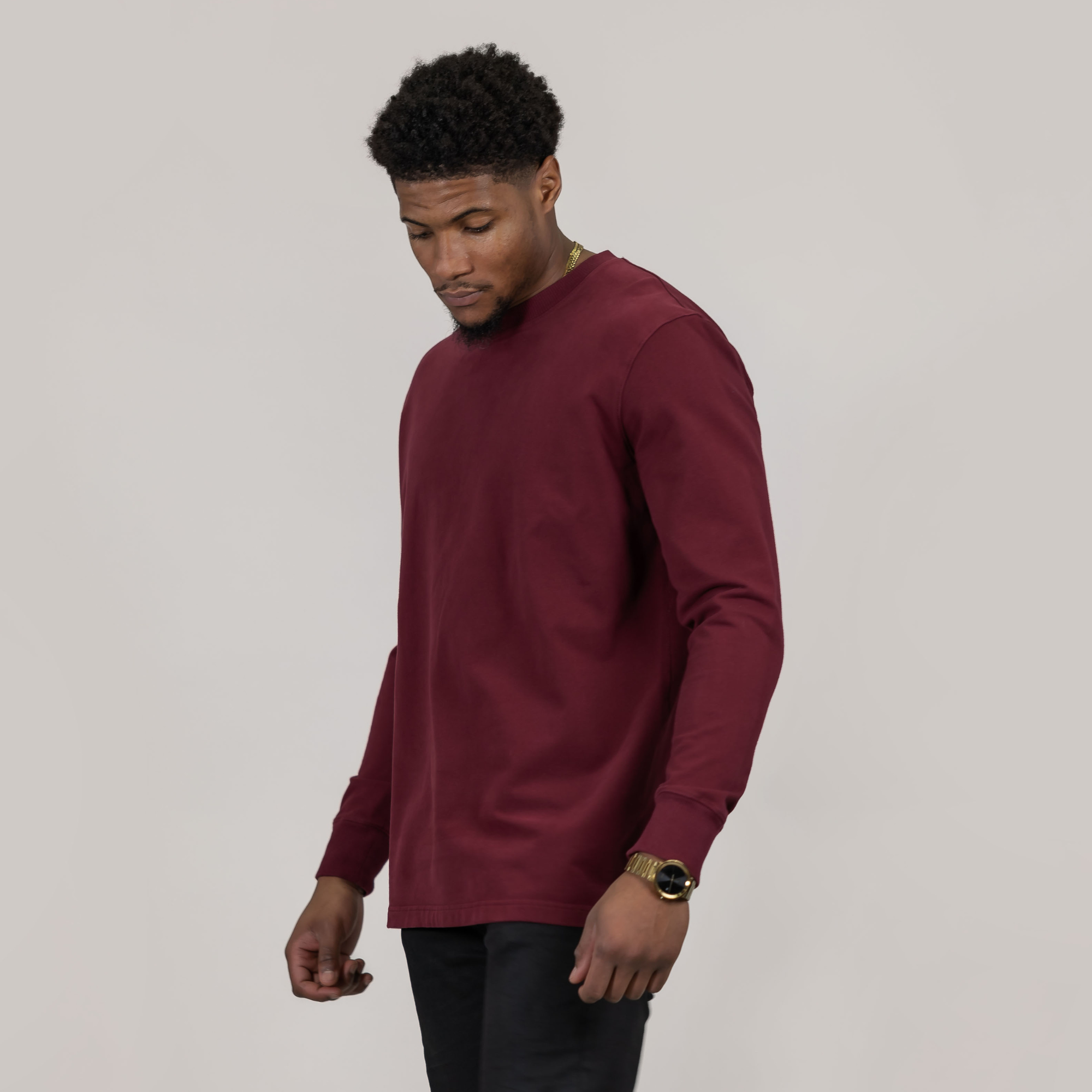 Men's Flex-Terry LS - Cherry