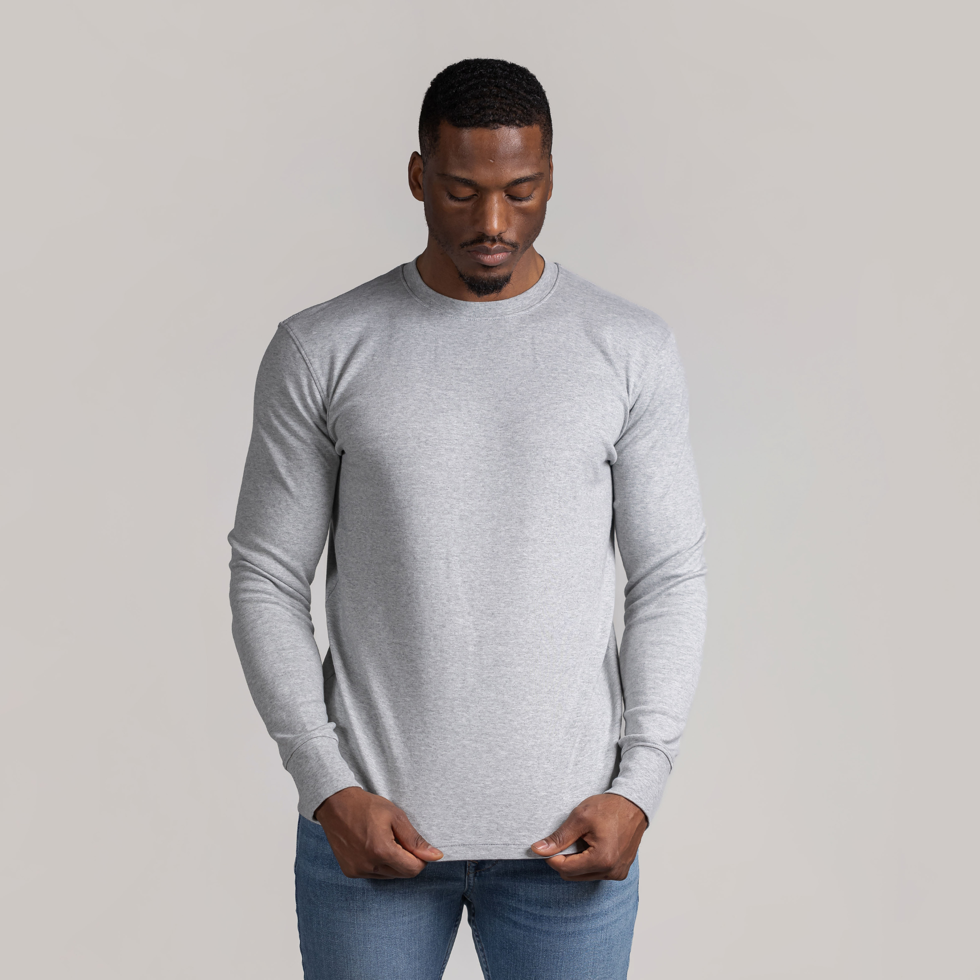 Men's Classic LS - Heather Grey