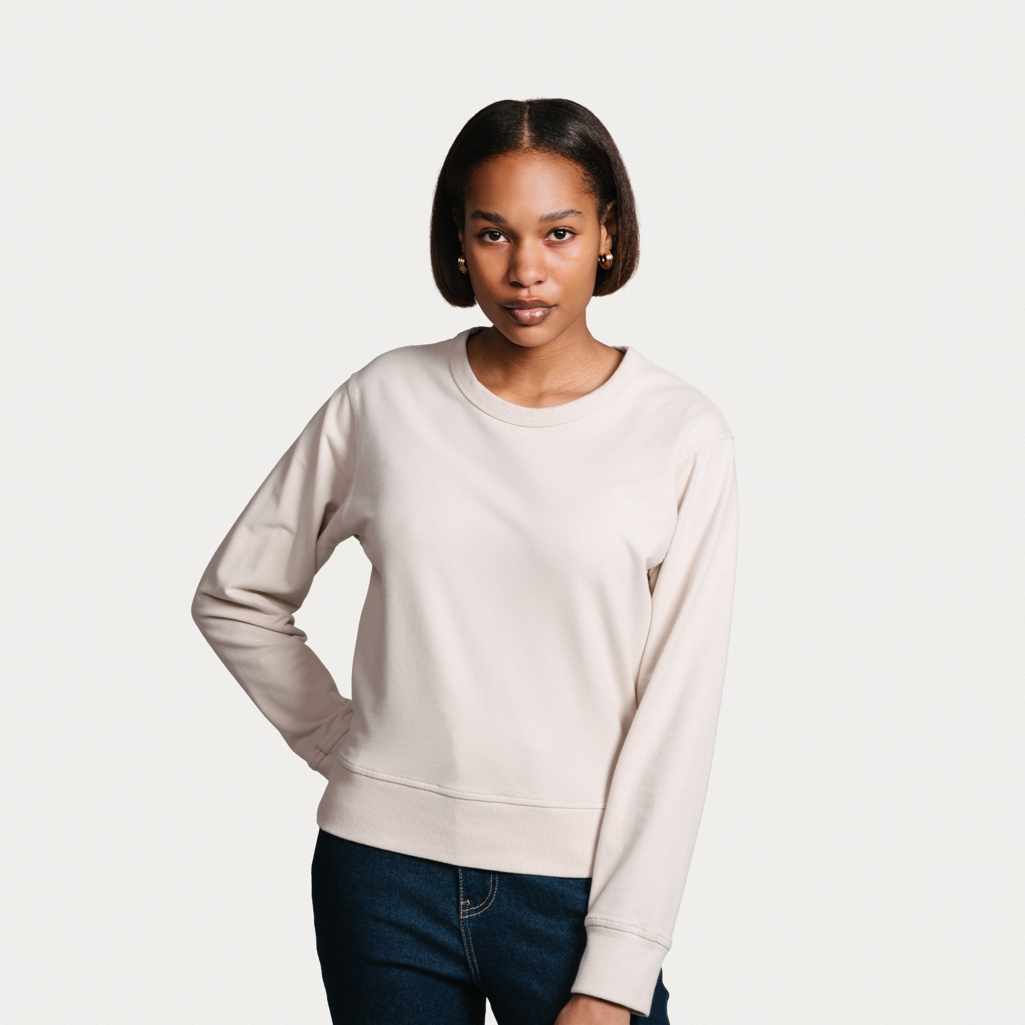 Women's Classic Crewneck - Sand