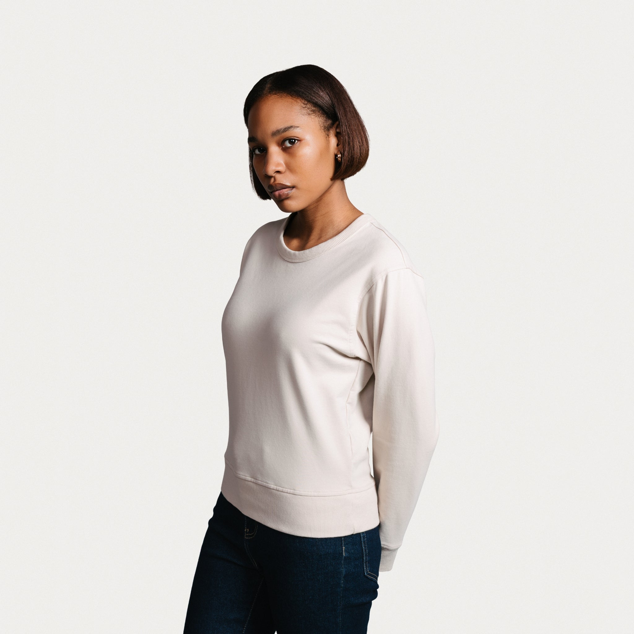 Women's Classic Crewneck - Sand