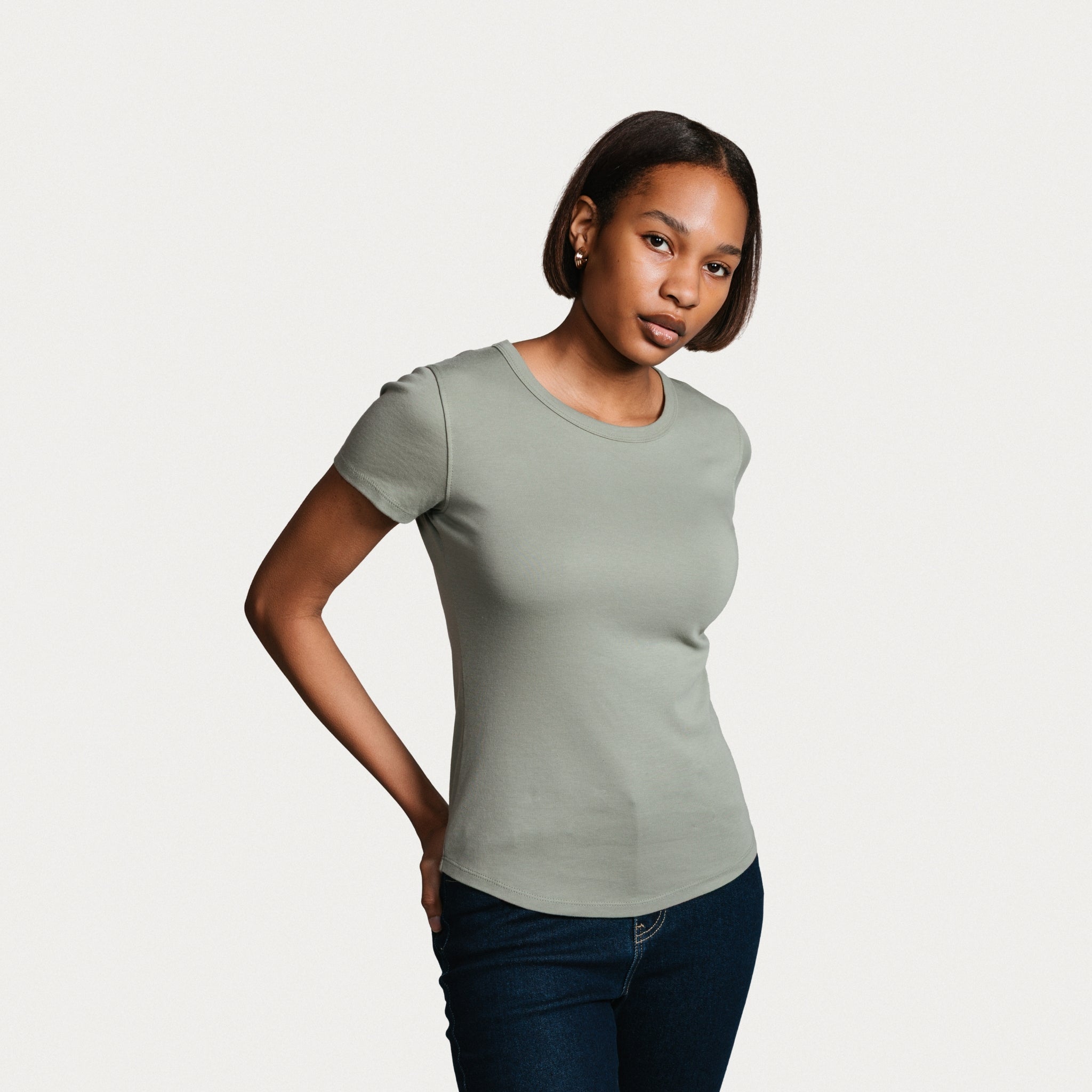 Women's Essential Crew - Moss