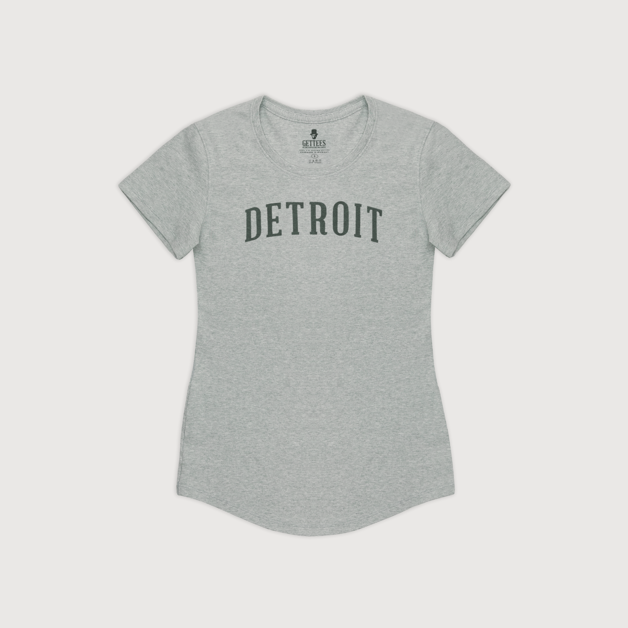 Women's Detroit Heritage Crew - Heather Grey