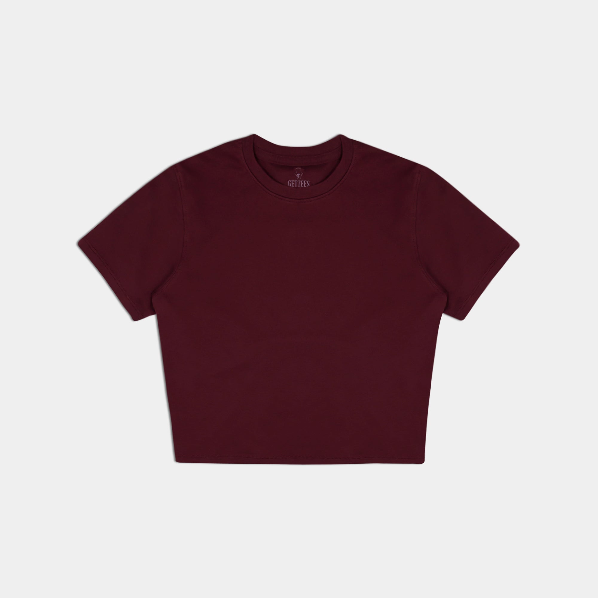 Women's Heavyweight Crop - Cherry
