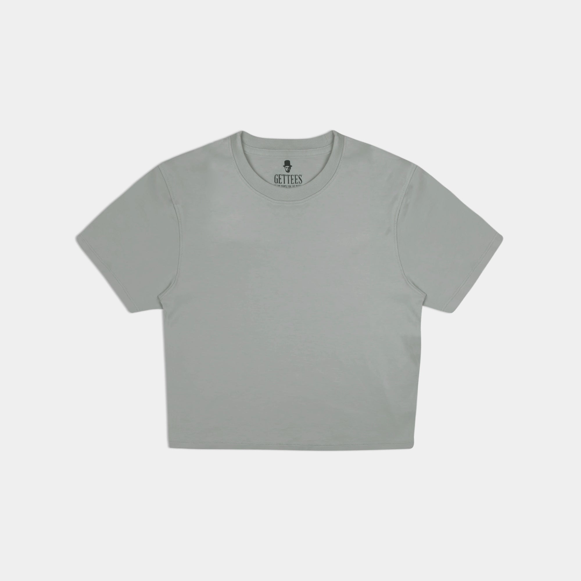 Women's Heavyweight Crop - Grey