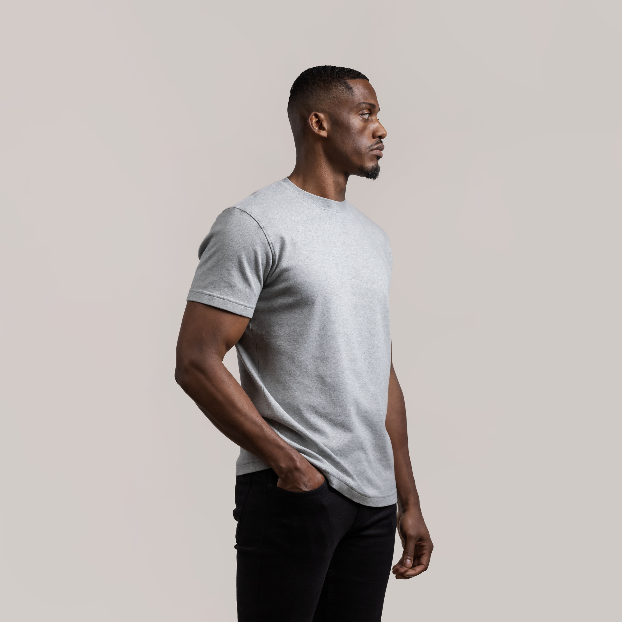 Men's Classic Crew - Heather Grey