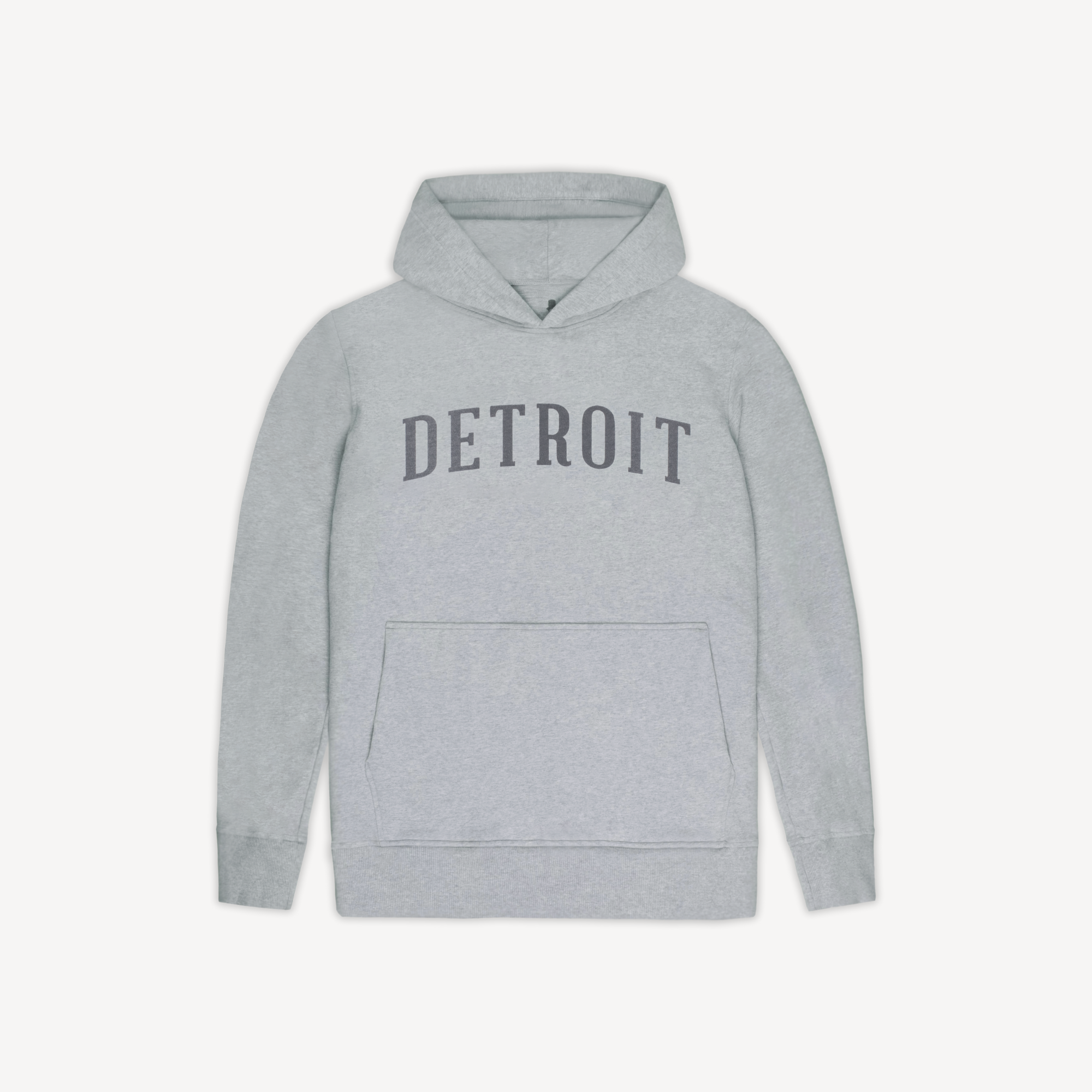 Men's Classic Detroit Hoodie - Heather Grey