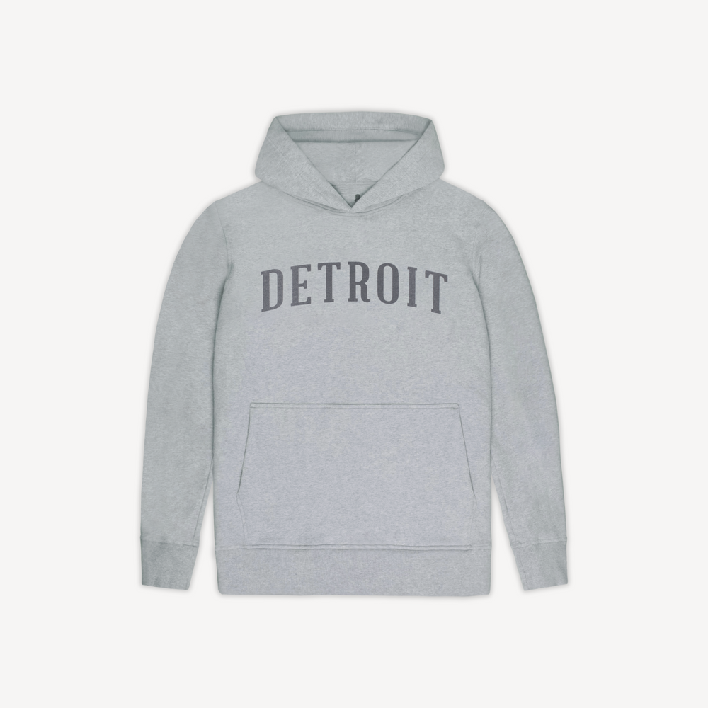 Men's Classic Detroit Hoodie - Heather Grey