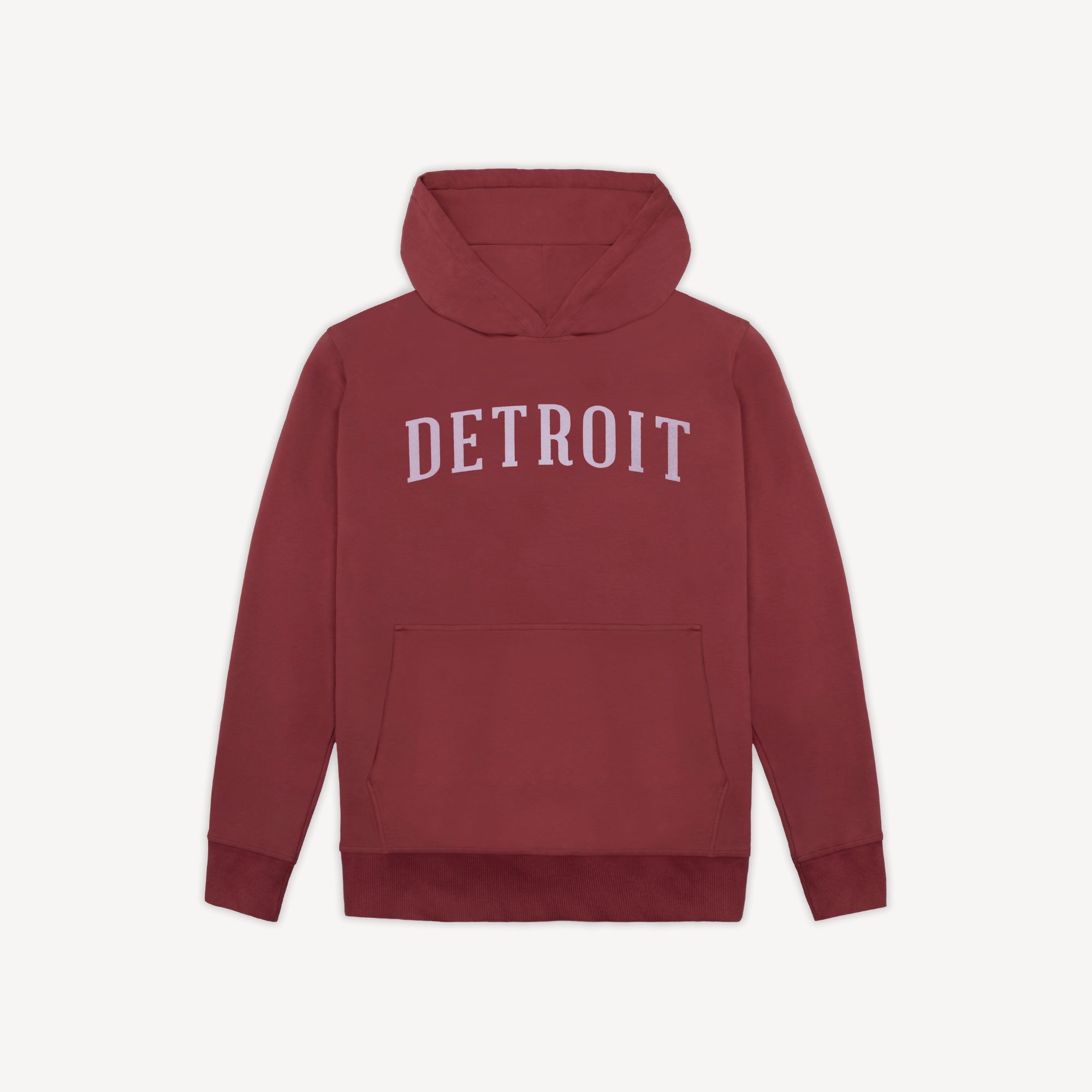 Men's Classic Detroit Hoodie - Brick