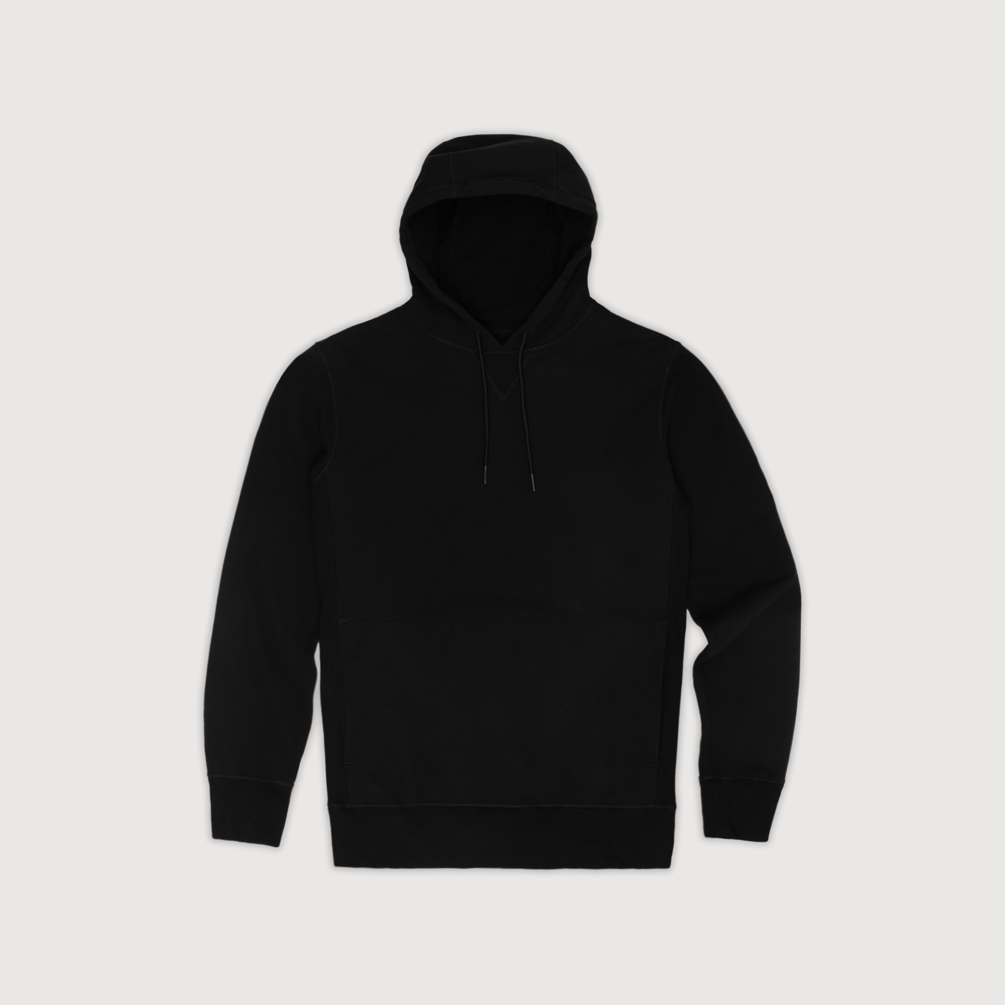 Plain black hoodie sales front and back