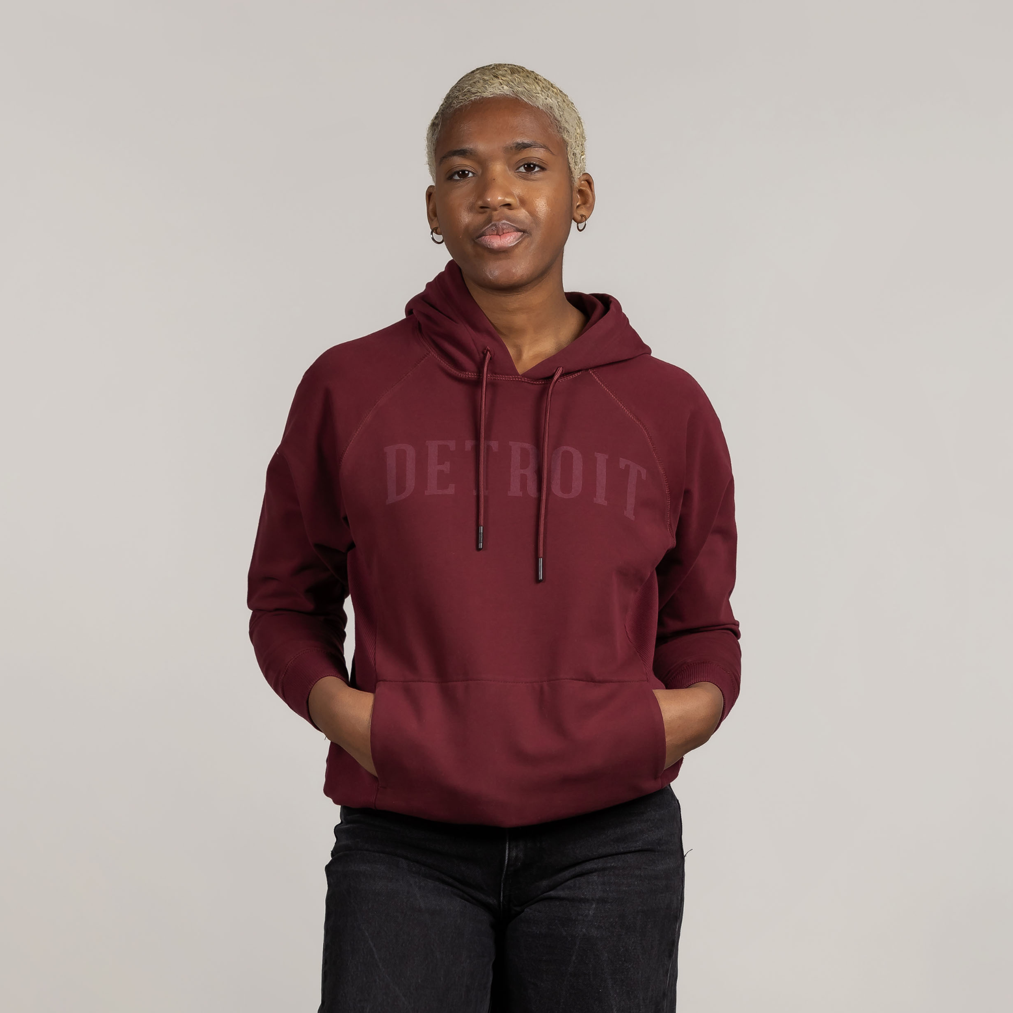 Women's Detroit Heritage Hoodie - Cherry