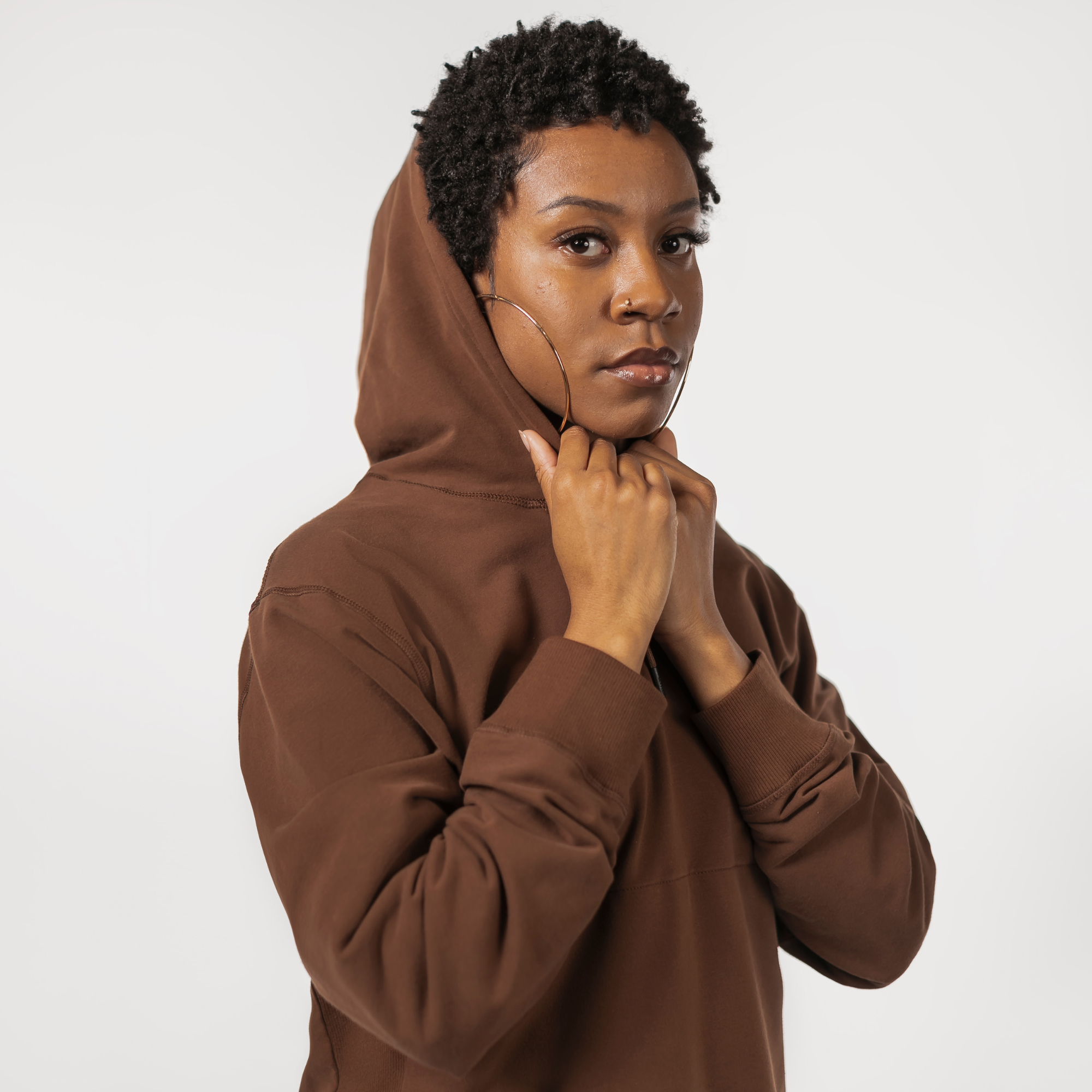 Brown hoodie deals women