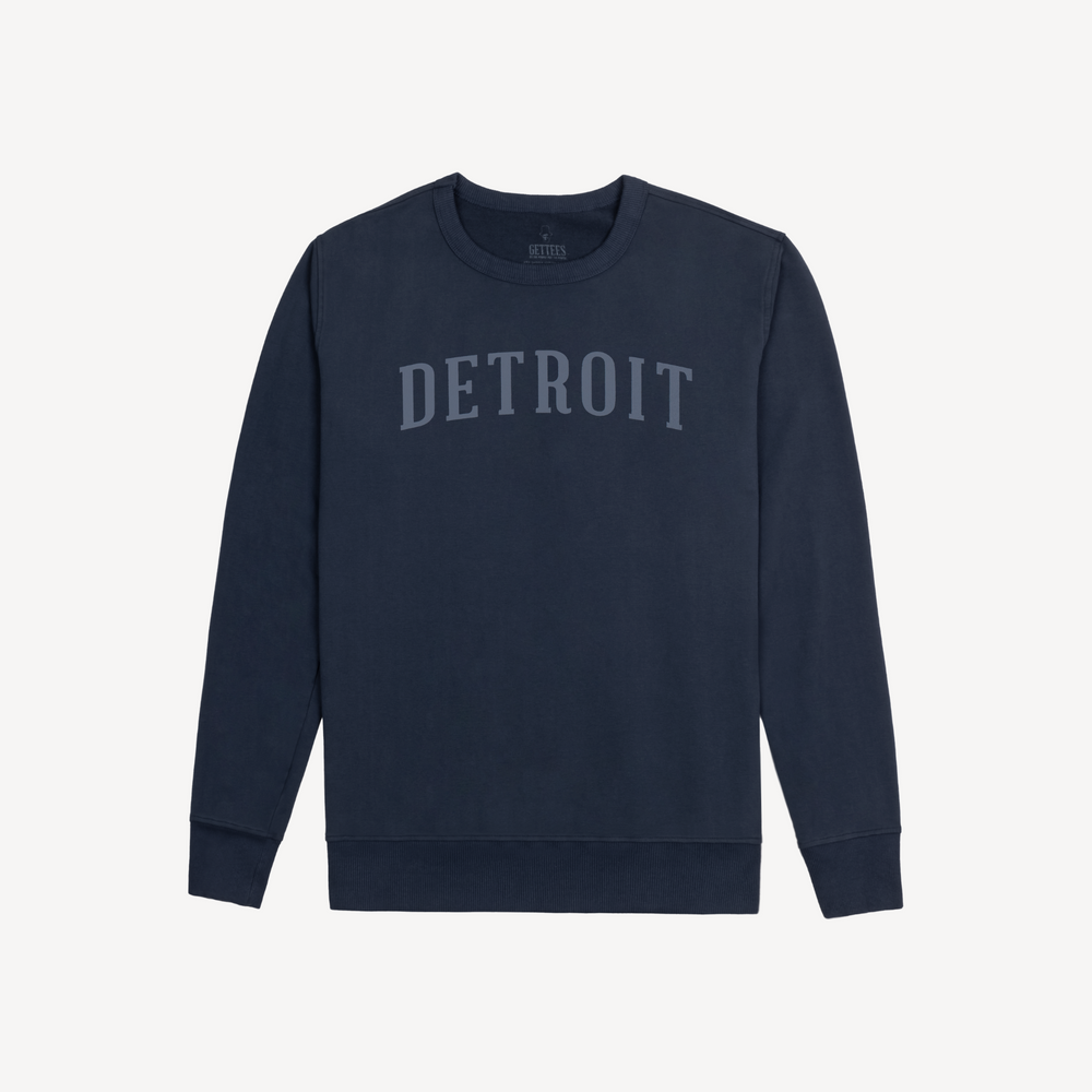 Men's Classic Detroit Crewneck - Navy