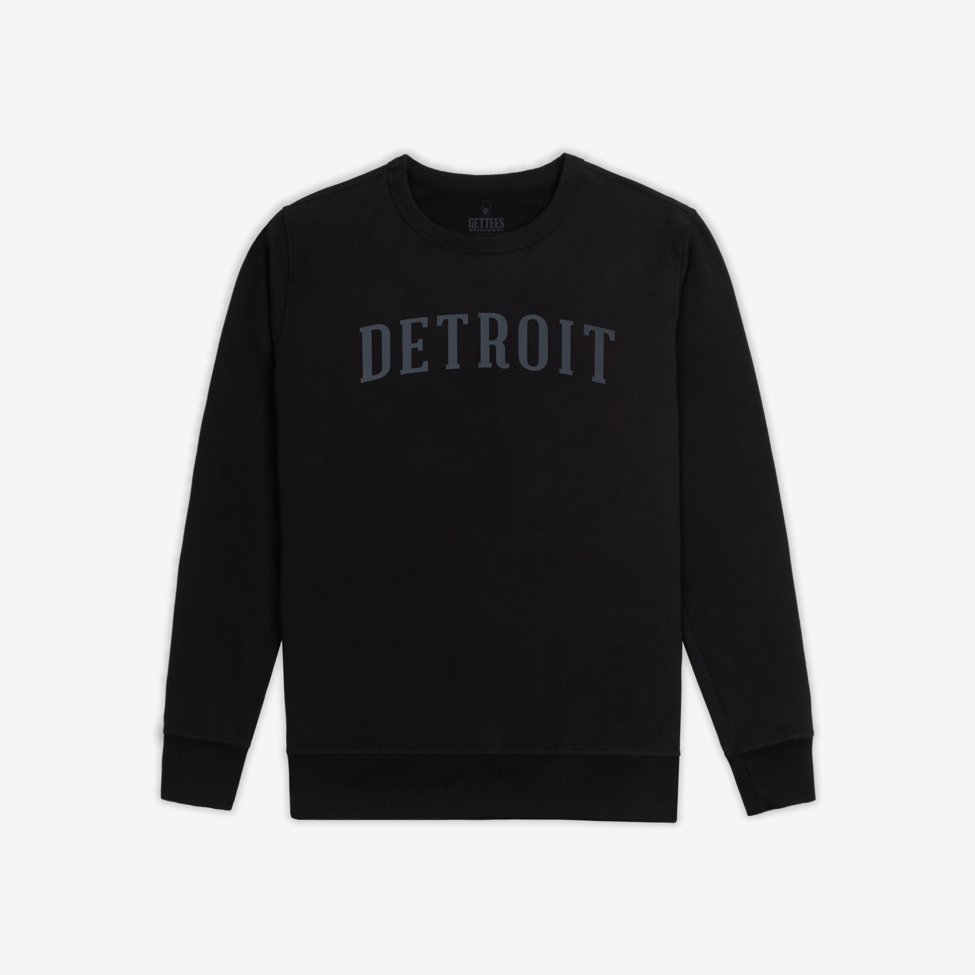 Men's Classic Detroit Crewneck - Jet Black