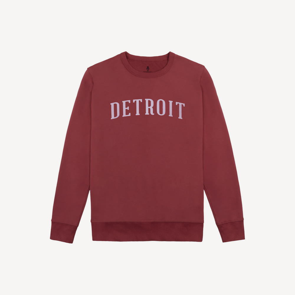 Men's Classic Detroit Crewneck - Brick