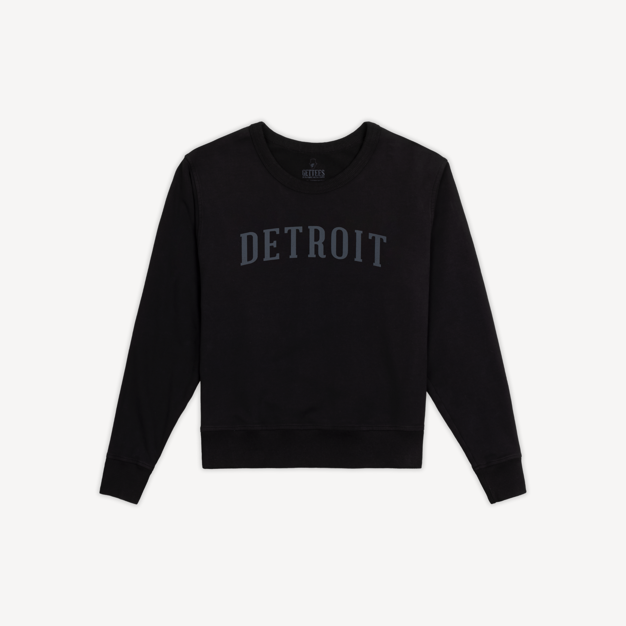 Women's Classic Detroit Crewneck - Jet Black