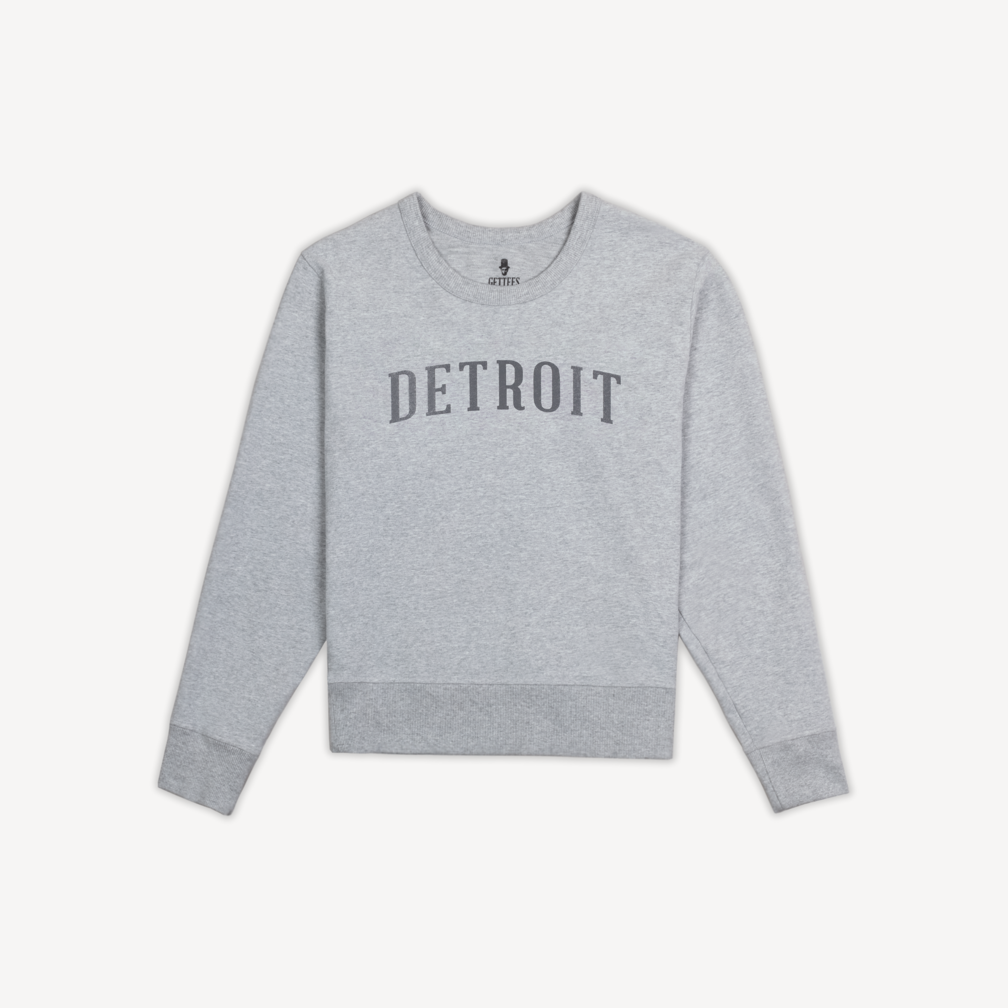 Women's Classic Detroit Crewneck - Heather Grey