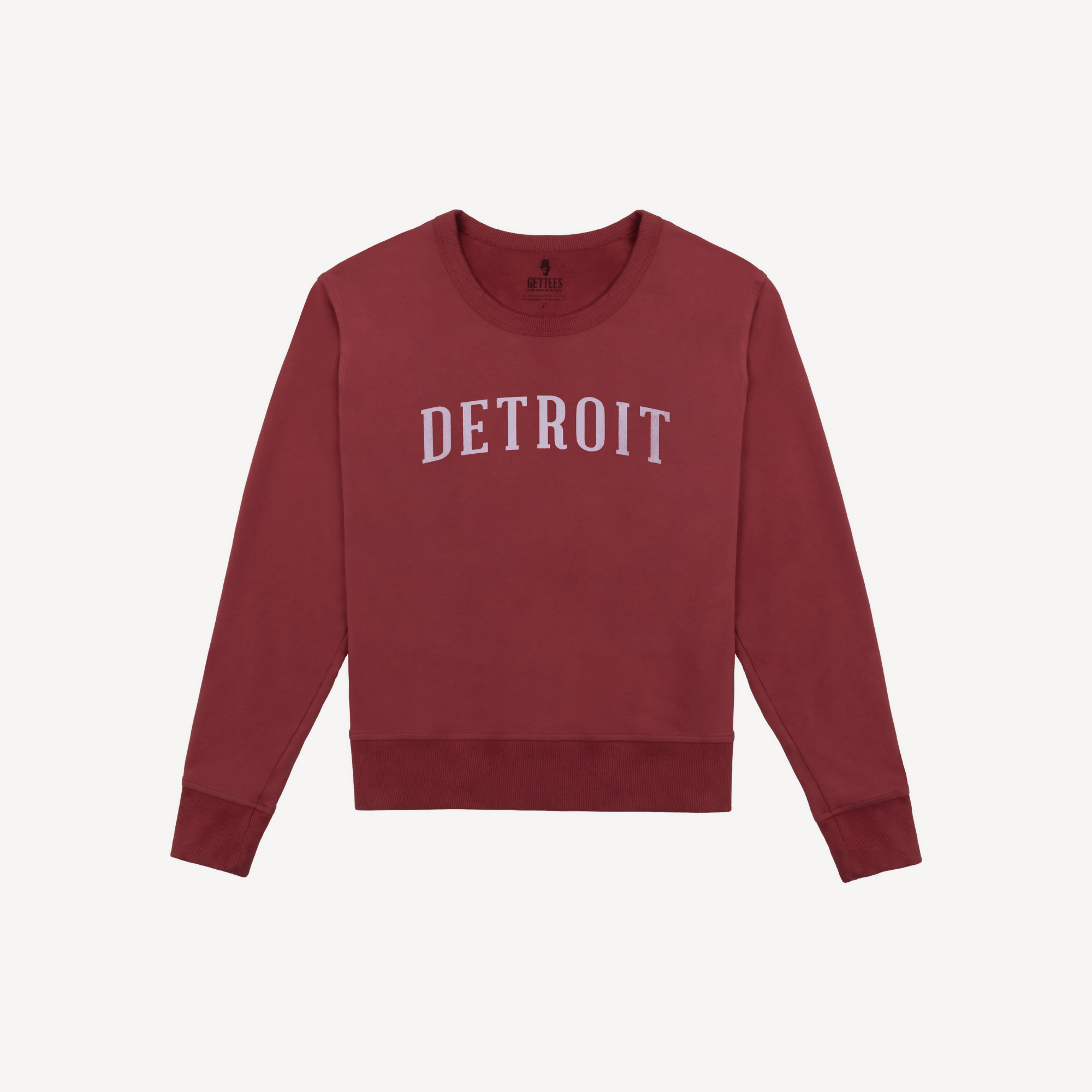 Women's Classic Detroit Crewneck - Brick