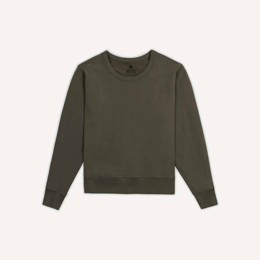 Women's Classic Crewneck - Olive