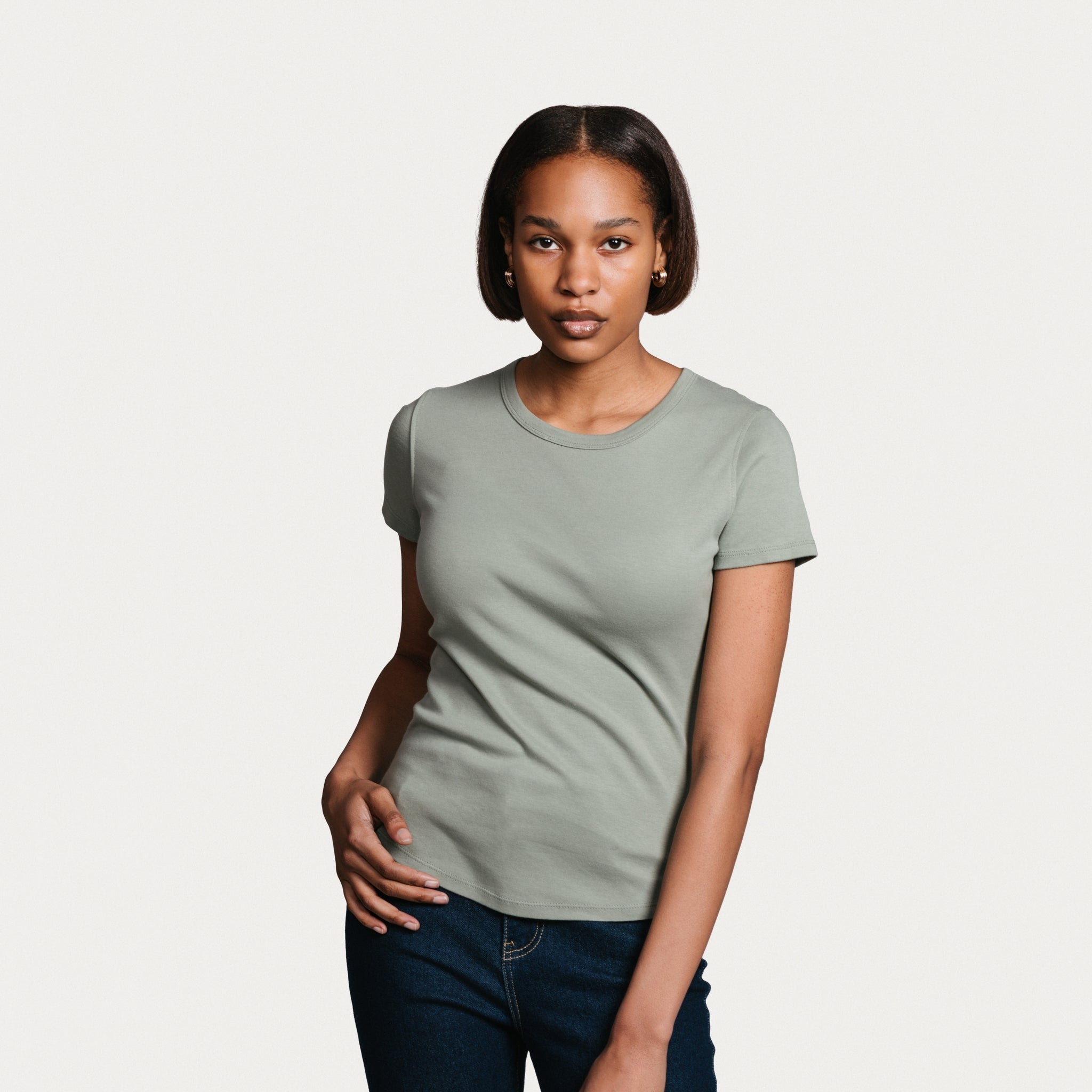 Women's Essential Crew - Moss